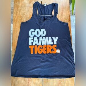 Detroit Tigers Navy Graphic Tank Top Size Extra Small